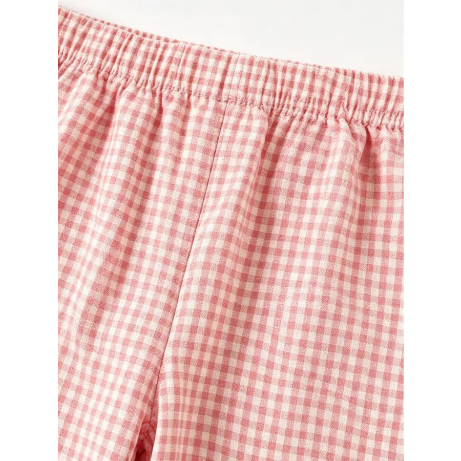 Children’s Ruffled Plaid Top and Pants Set Apparel and Accessories