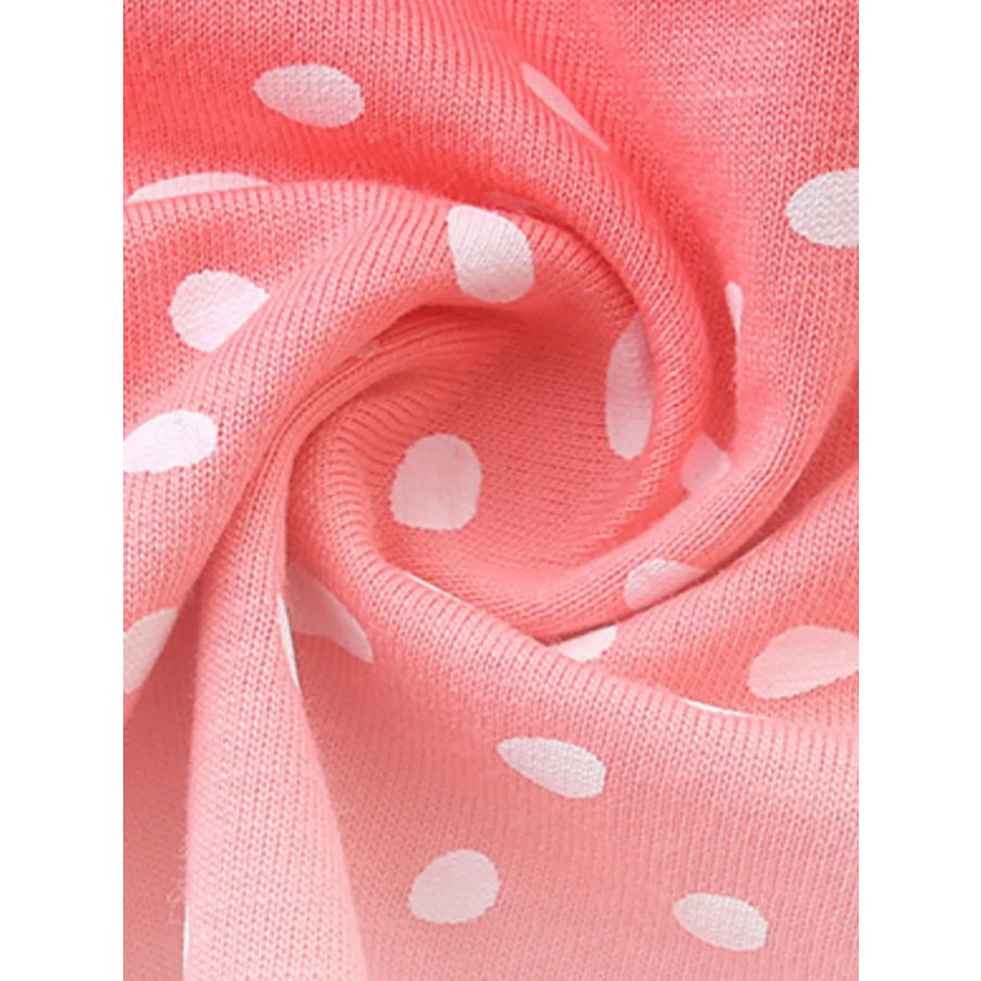 Children’s Ruffled Sleeve Polka Dot Embroidered Dress Apparel and Accessories