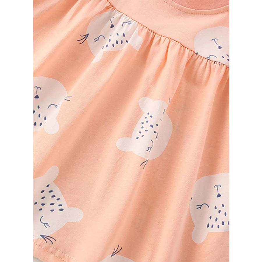 Children’s Ruffled Sleeve Top and Shorts Set Apparel and Accessories
