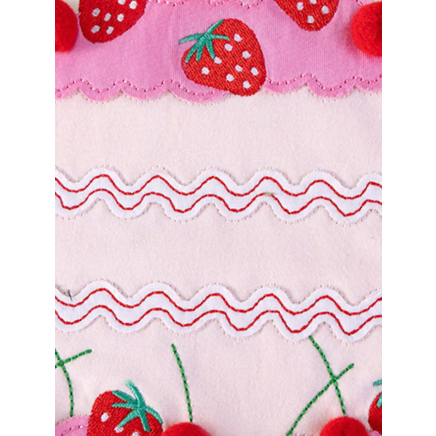 Children’s Ruffled Strawberry Top and Pants Set Apparel and Accessories