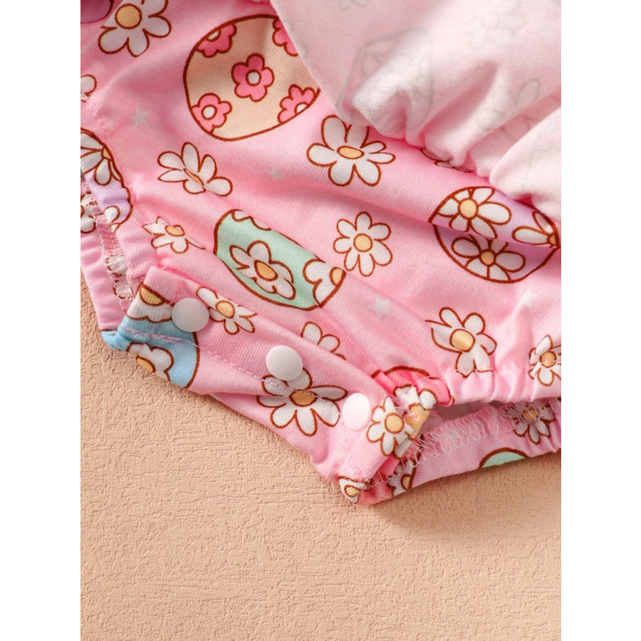 Children’s Ruffled Trim Bodysuit and Skirt Set with Headband Apparel and Accessories