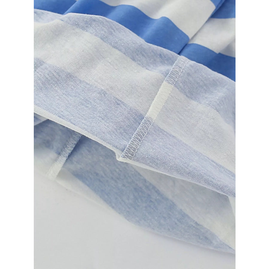 Children’s Sailboat Print Tee and Striped Shorts Set Apparel and Accessories