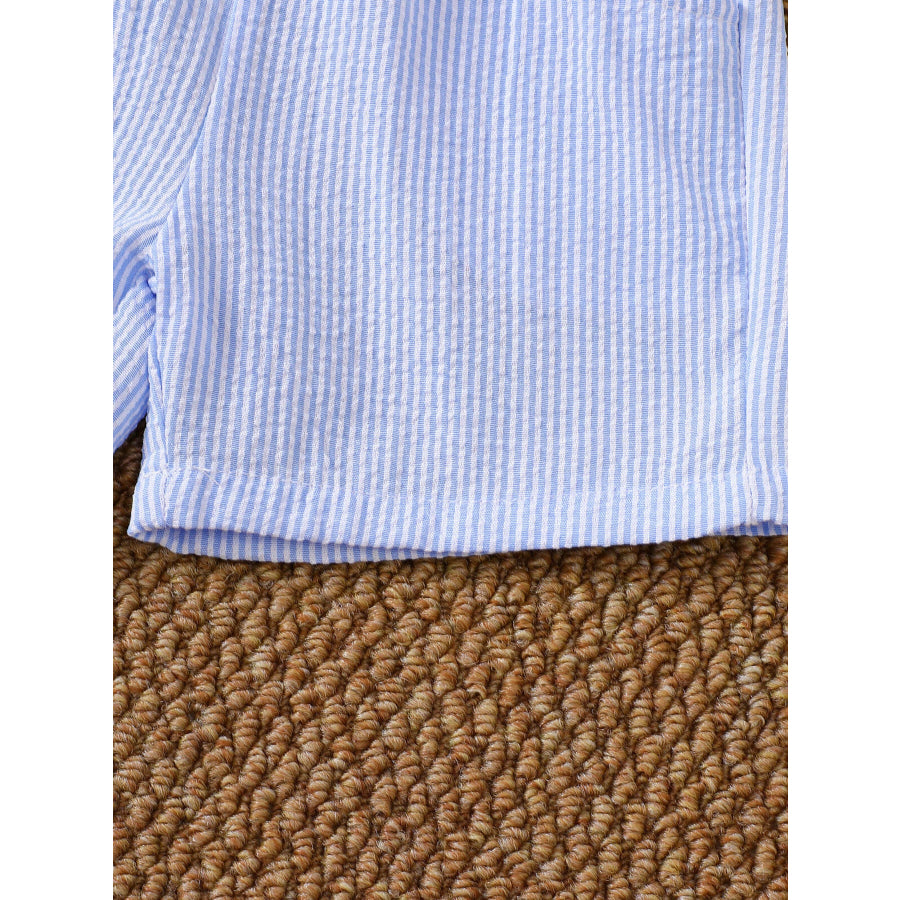 Children’s Sailboat Tee and Striped Shorts Set Apparel and Accessories