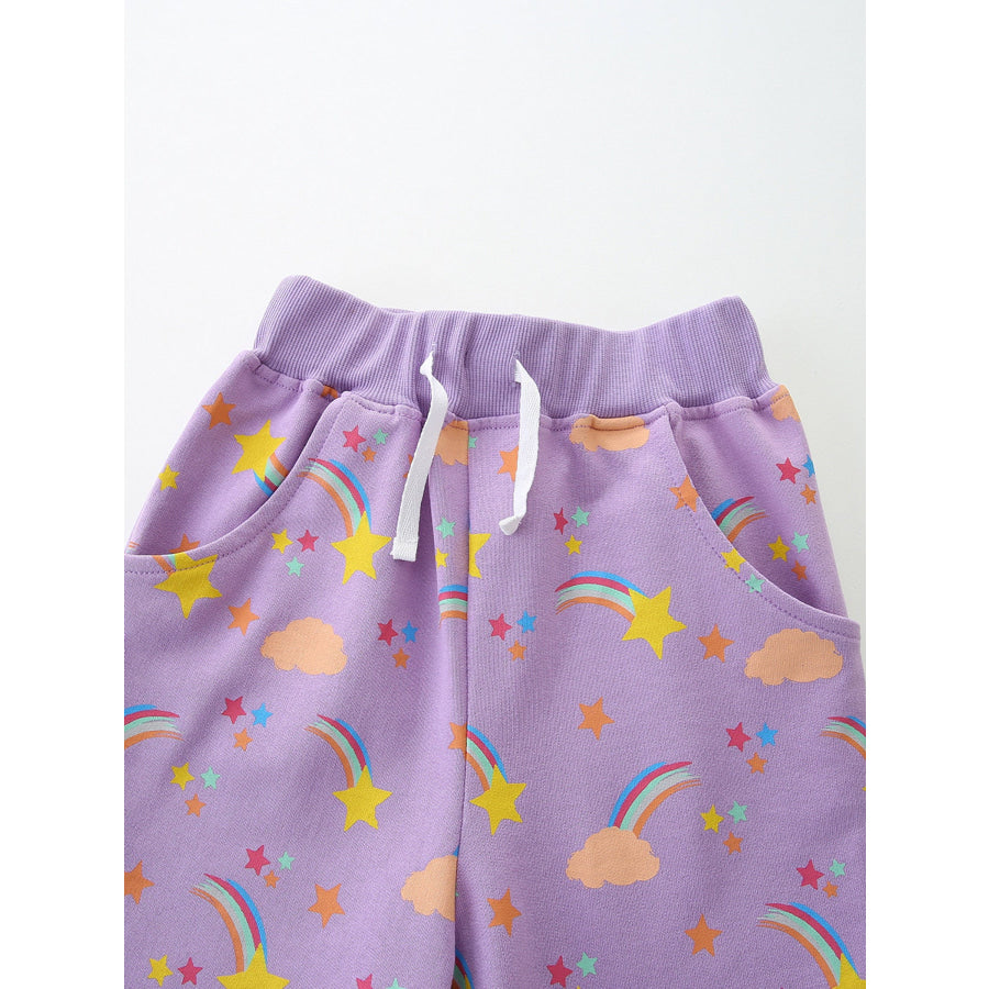 Children’s Seahorse Short Sleeve Tee and Shorts Set Apparel and Accessories