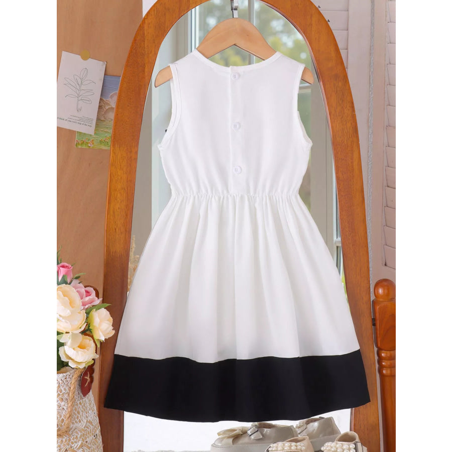 Children’s Sequin Flower Sleeveless Dress Apparel and Accessories