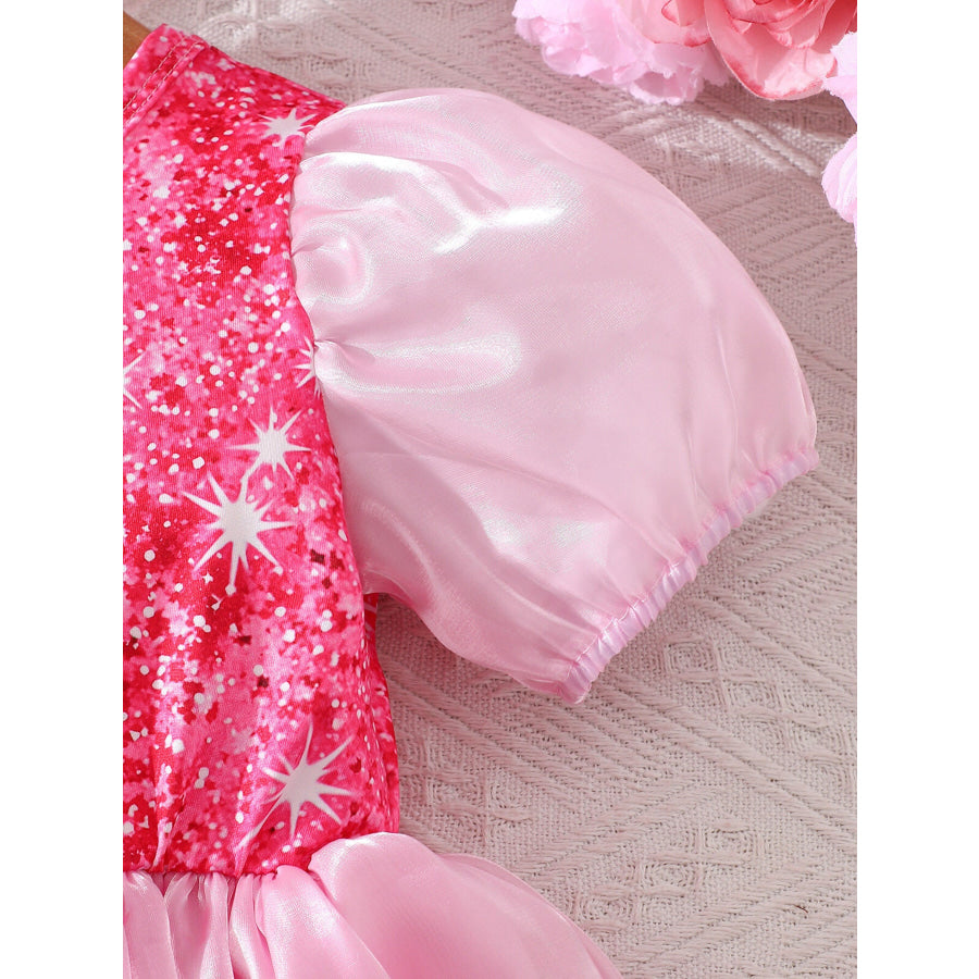 Children’s Sequin Puff Sleeve Dress Apparel and Accessories