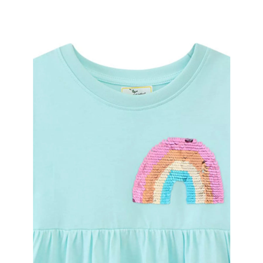 Children’s Sequin Rainbow Casual Dress Apparel and Accessories