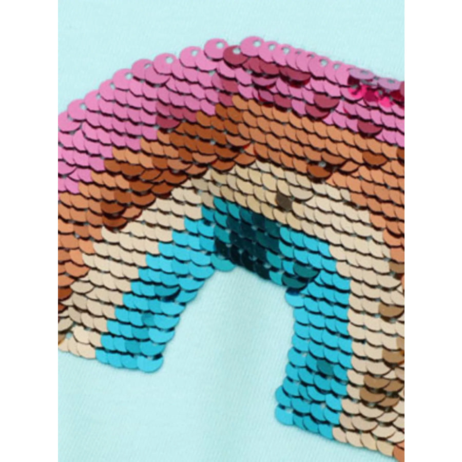 Children’s Sequin Rainbow Casual Dress Apparel and Accessories