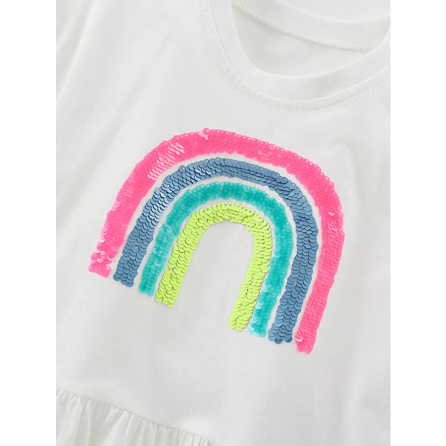 Children’s Sequin Rainbow Top and Shorts Set Apparel and Accessories