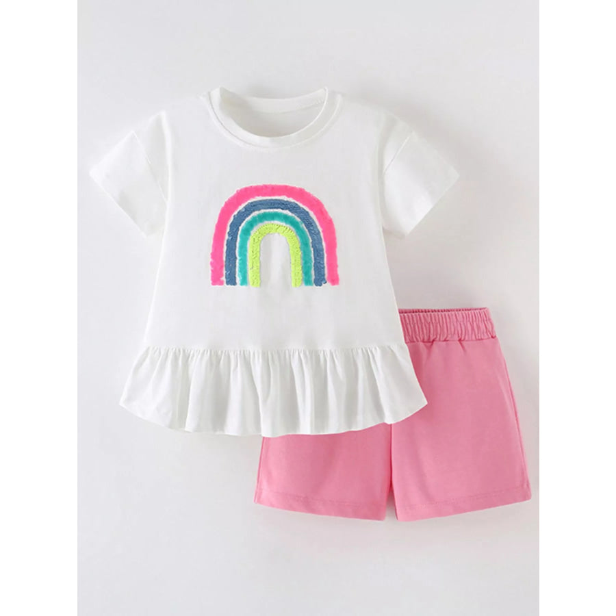 Children’s Sequin Rainbow Top and Shorts Set Apparel and Accessories