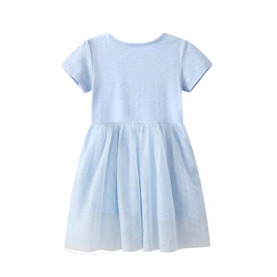 Children’s Sequin Round Neck Tulle Dress Apparel and Accessories