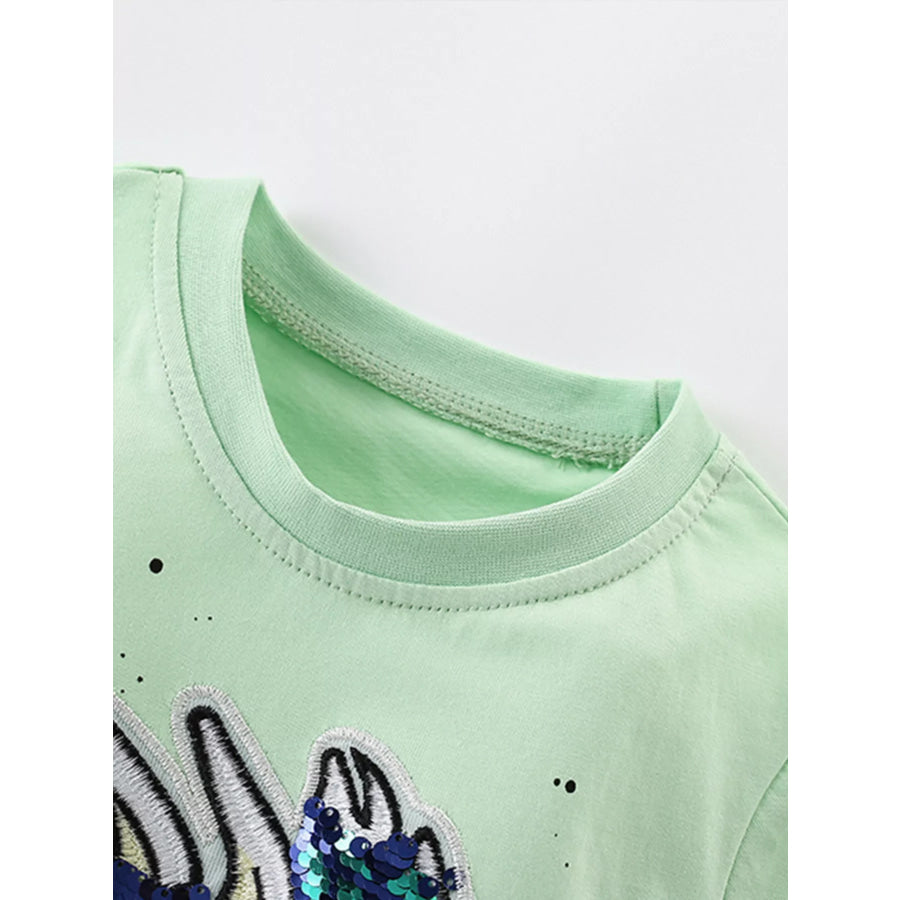 Children’s Sequin Short Sleeve T-Shirt Apparel and Accessories