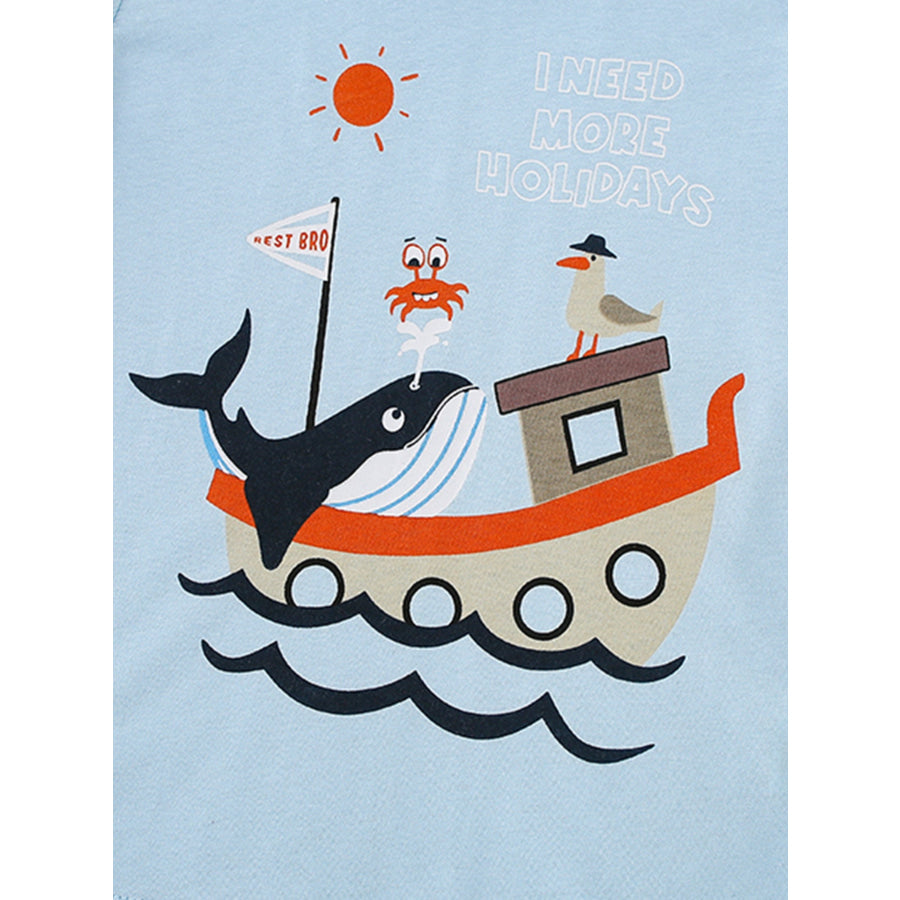 Children’s Shark Graphic Short Sleeve Tee Apparel and Accessories
