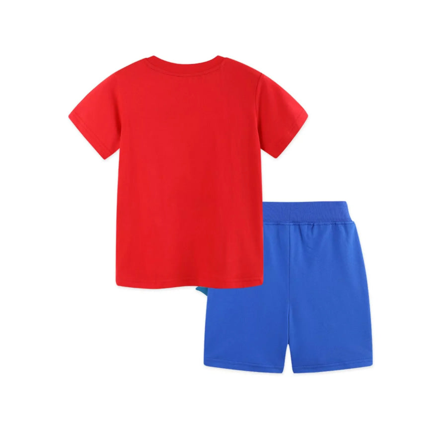 Children’s Shark Graphic Tee and Shorts Set Apparel and Accessories