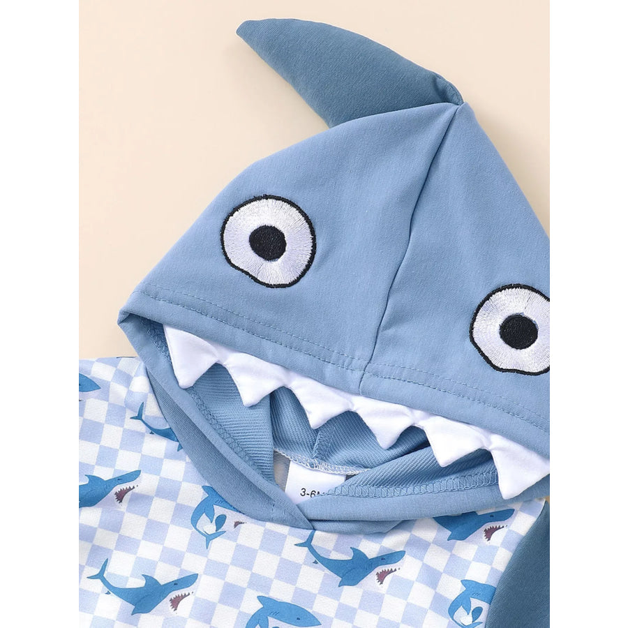 Children‘s Shark Hoodie & Shorts Set Apparel and Accessories