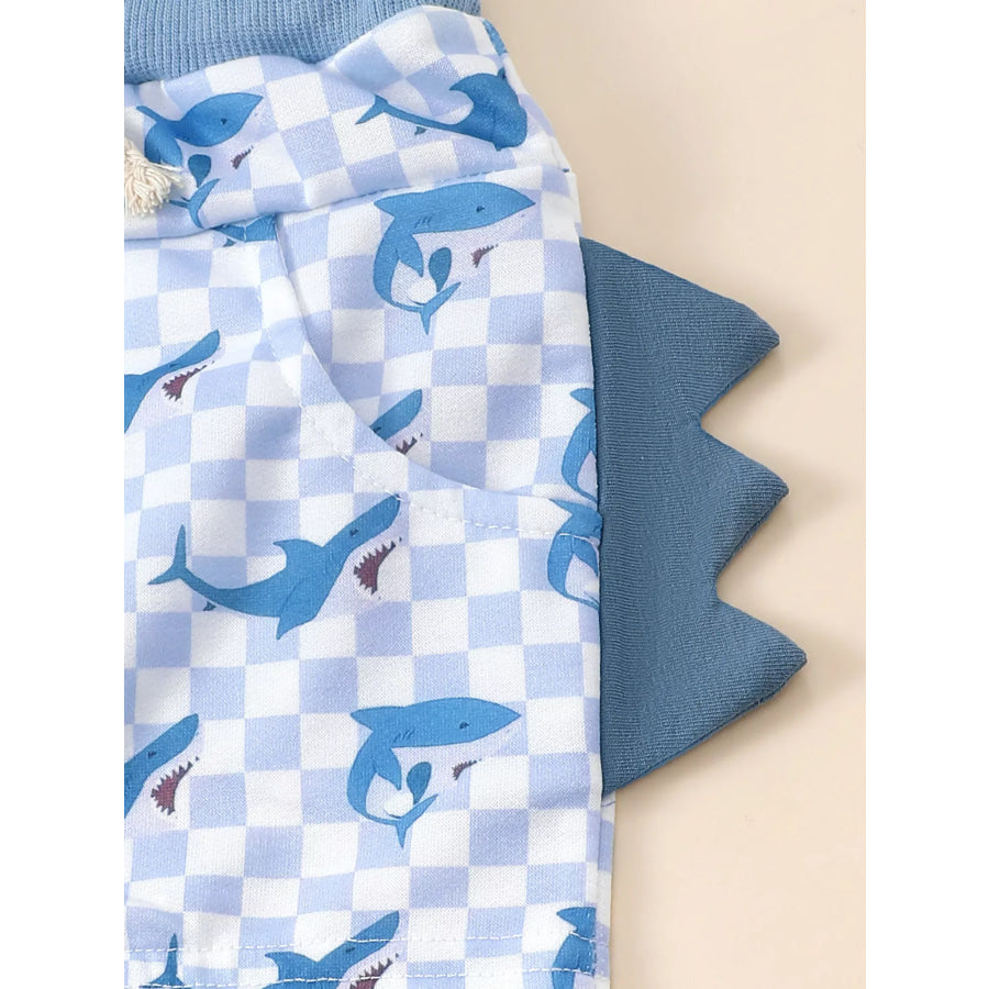 Children‘s Shark Hoodie & Shorts Set Apparel and Accessories