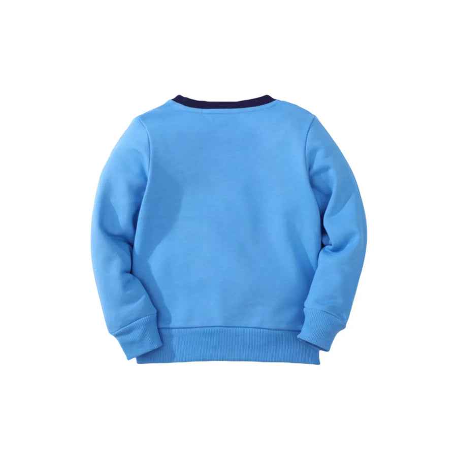 Children’s Shark Print Crew Neck Sweatshirt Apparel and Accessories