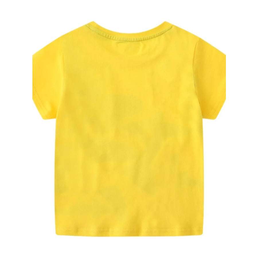 Children’s Shark Print Short Sleeve T-Shirt Apparel and Accessories