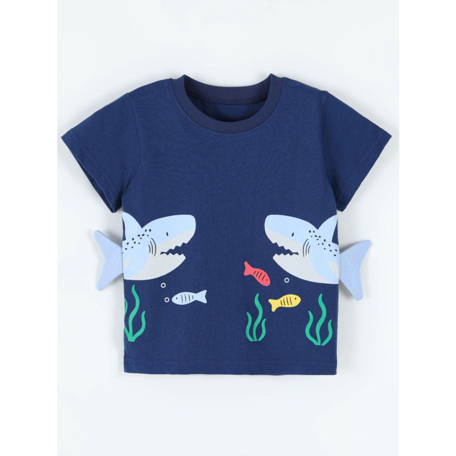 Children’s Shark Short Sleeve T-Shirt Apparel and Accessories