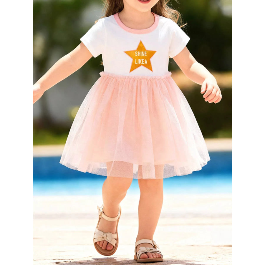 Children’s Shine Like A Star Tutu Dress Watermelon pink / 2Y Apparel and Accessories