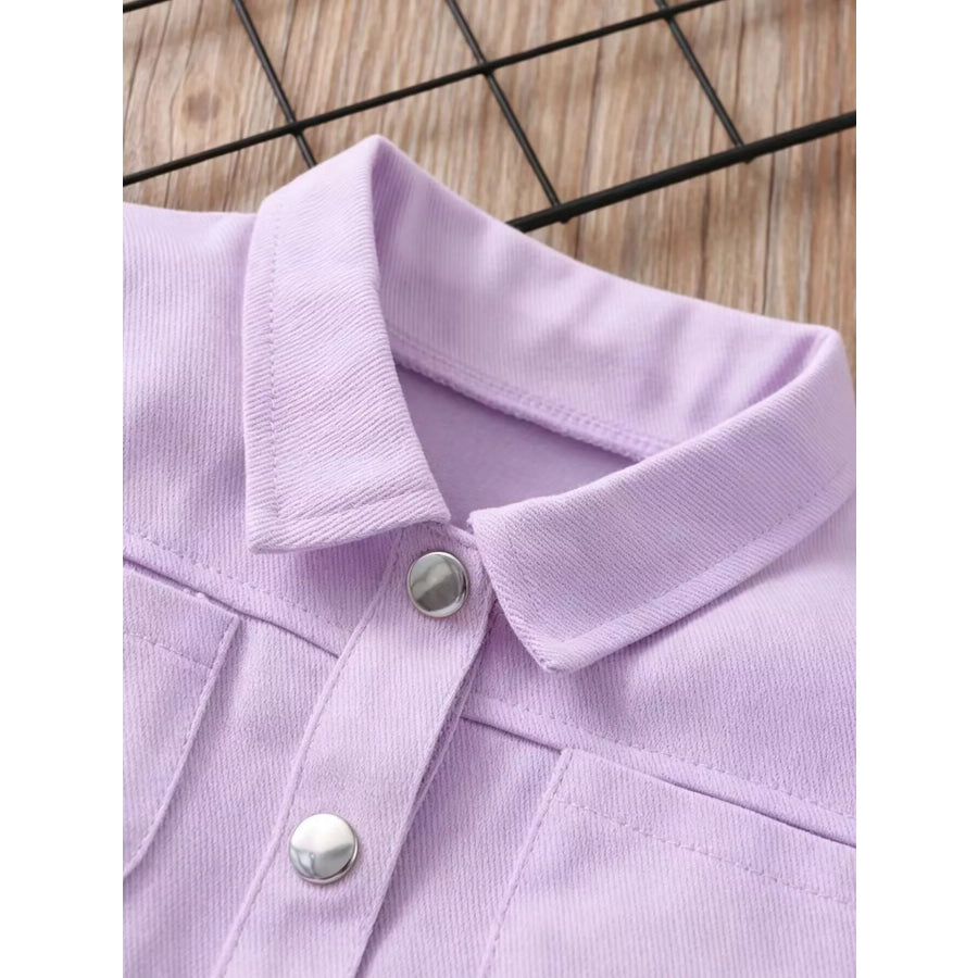 Children’s Short Sleeve Belt Jumpsuit Apparel and Accessories