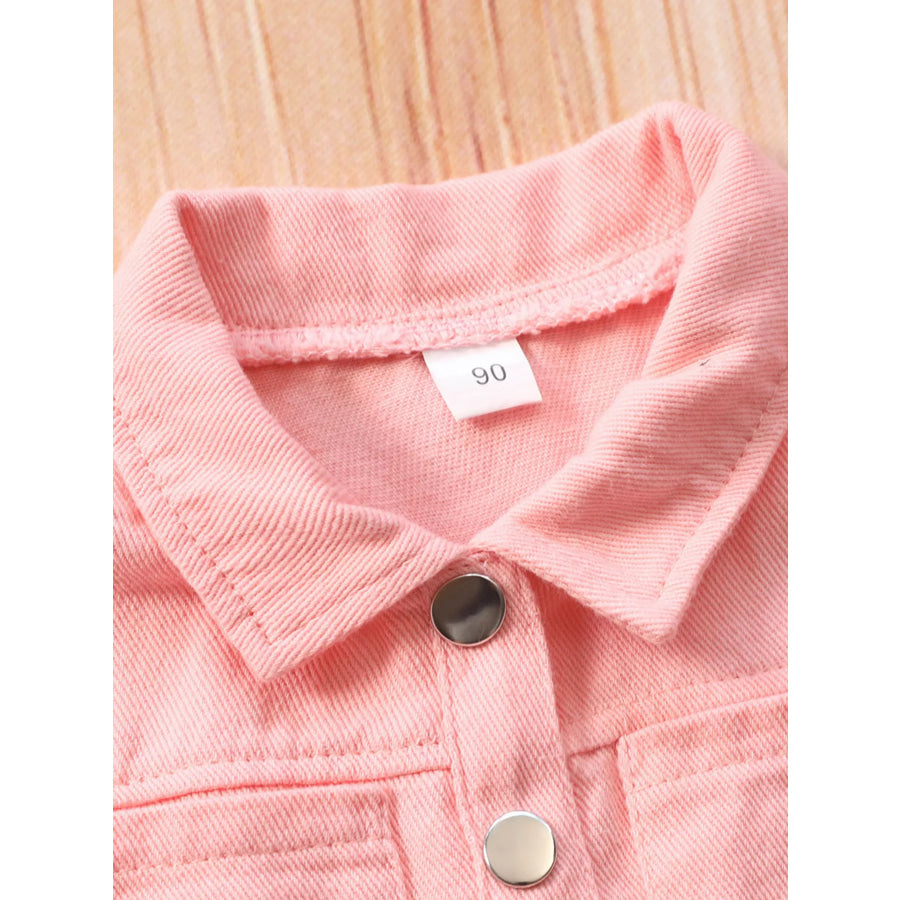Children’s Short Sleeve Belt Jumpsuit Apparel and Accessories