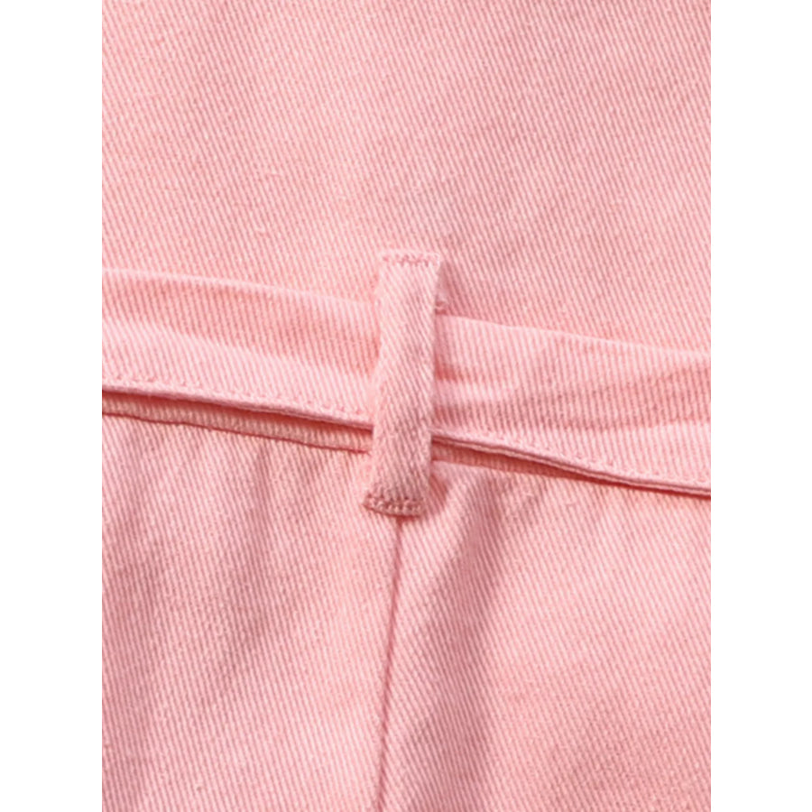 Children’s Short Sleeve Belt Jumpsuit Apparel and Accessories