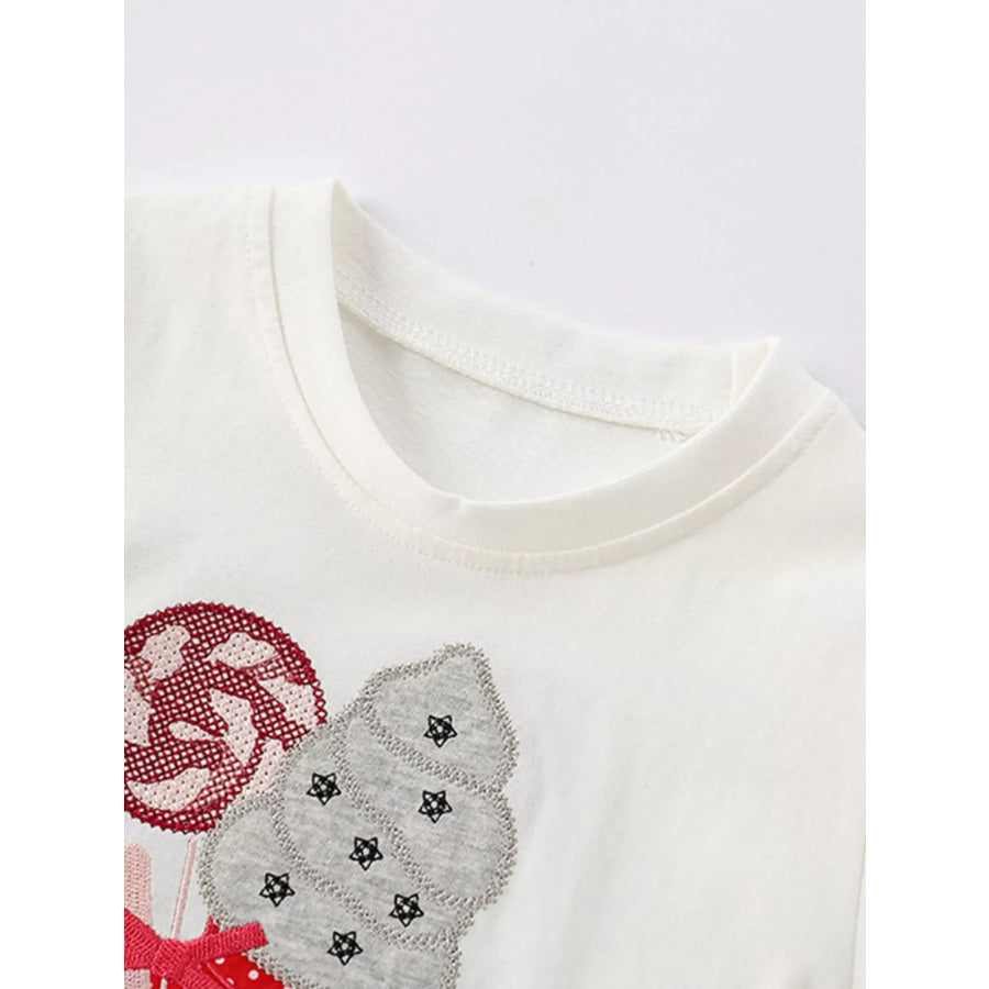 Children’s Short Sleeve Ruffle Hem T-Shirt Apparel and Accessories