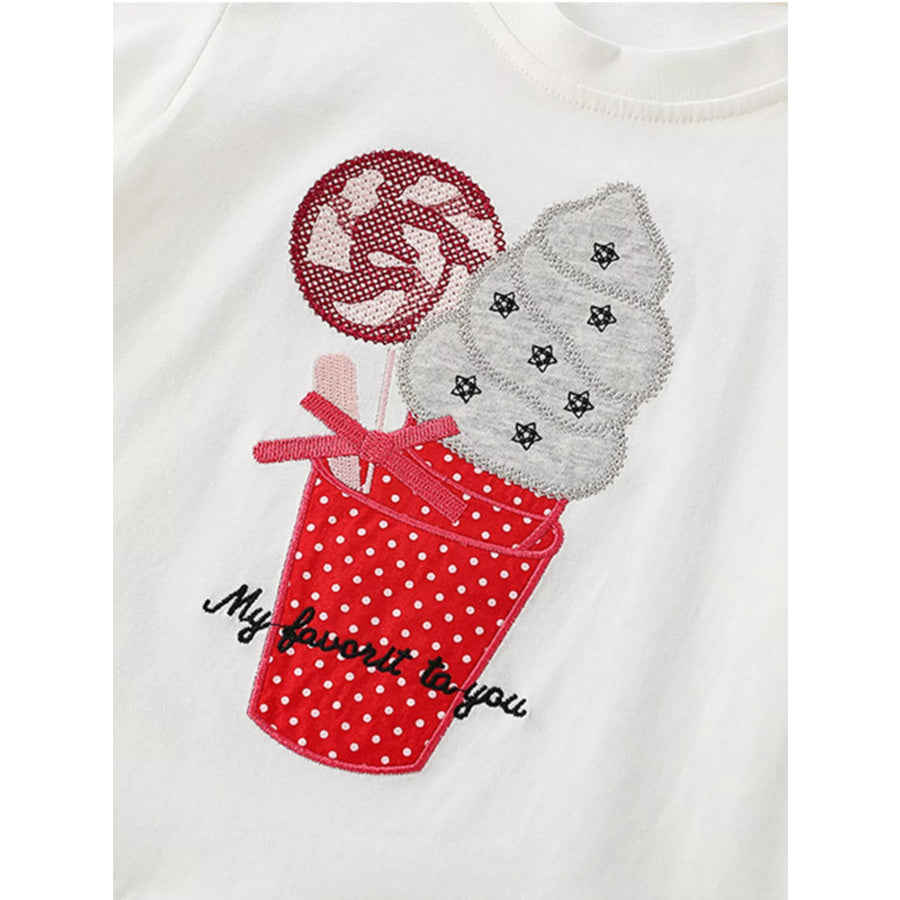 Children’s Short Sleeve Ruffle Hem T-Shirt Apparel and Accessories