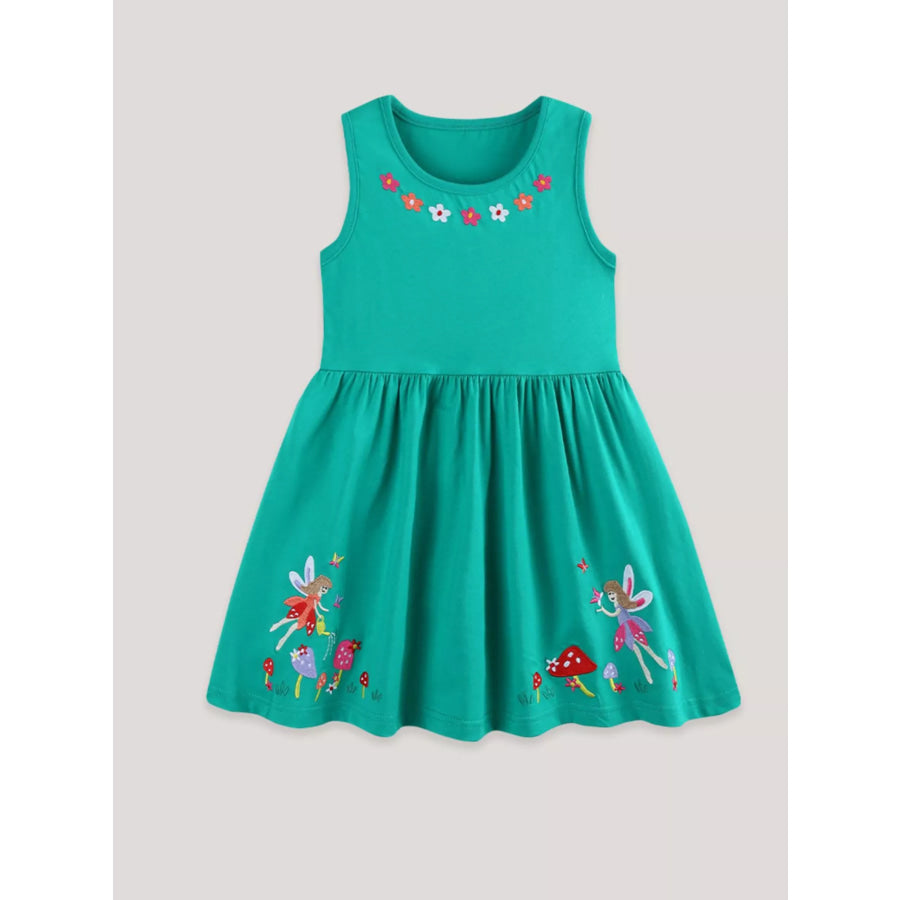 Children’s Sleeveless Embroidered Casual Dress Apparel and Accessories