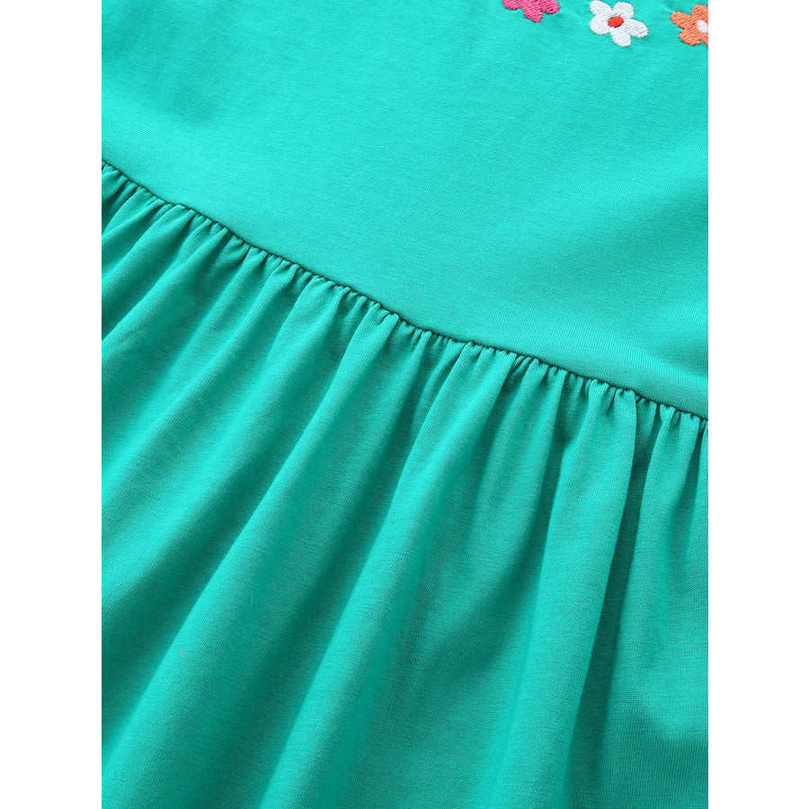 Children’s Sleeveless Embroidered Casual Dress Apparel and Accessories