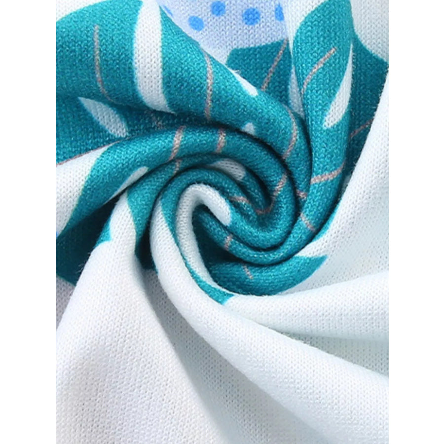 Children‘s Sleeveless Leaf Print Casual Dress Apparel and Accessories