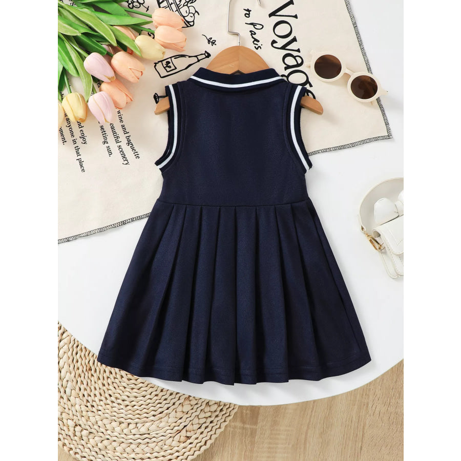 Children’s Sleeveless Pleated Dress Apparel and Accessories