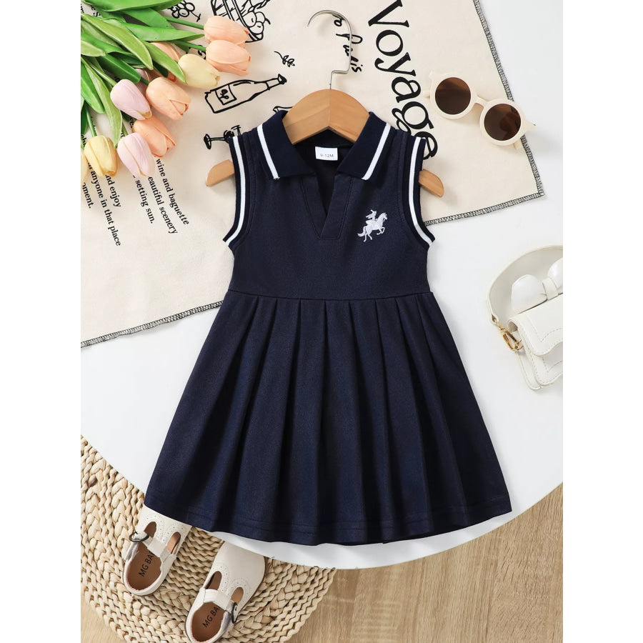 Children’s Sleeveless Pleated Dress Apparel and Accessories