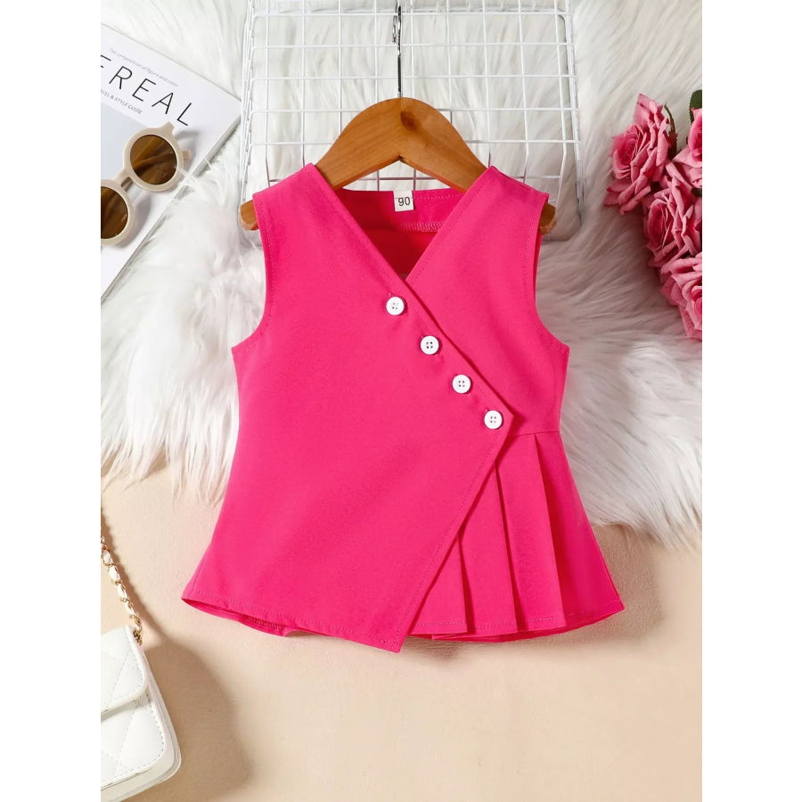 Children’s Sleeveless Top and Wide Leg Pants Set Apparel and Accessories