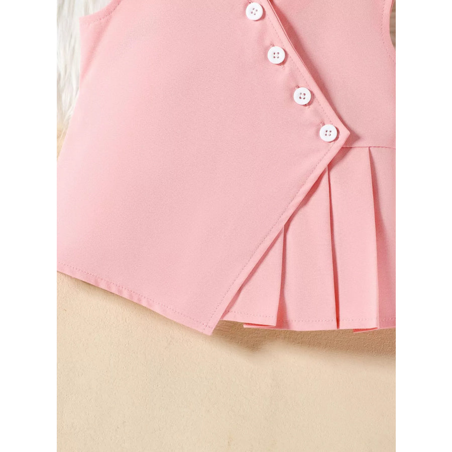 Children’s Sleeveless Top and Wide Leg Pants Set Apparel and Accessories