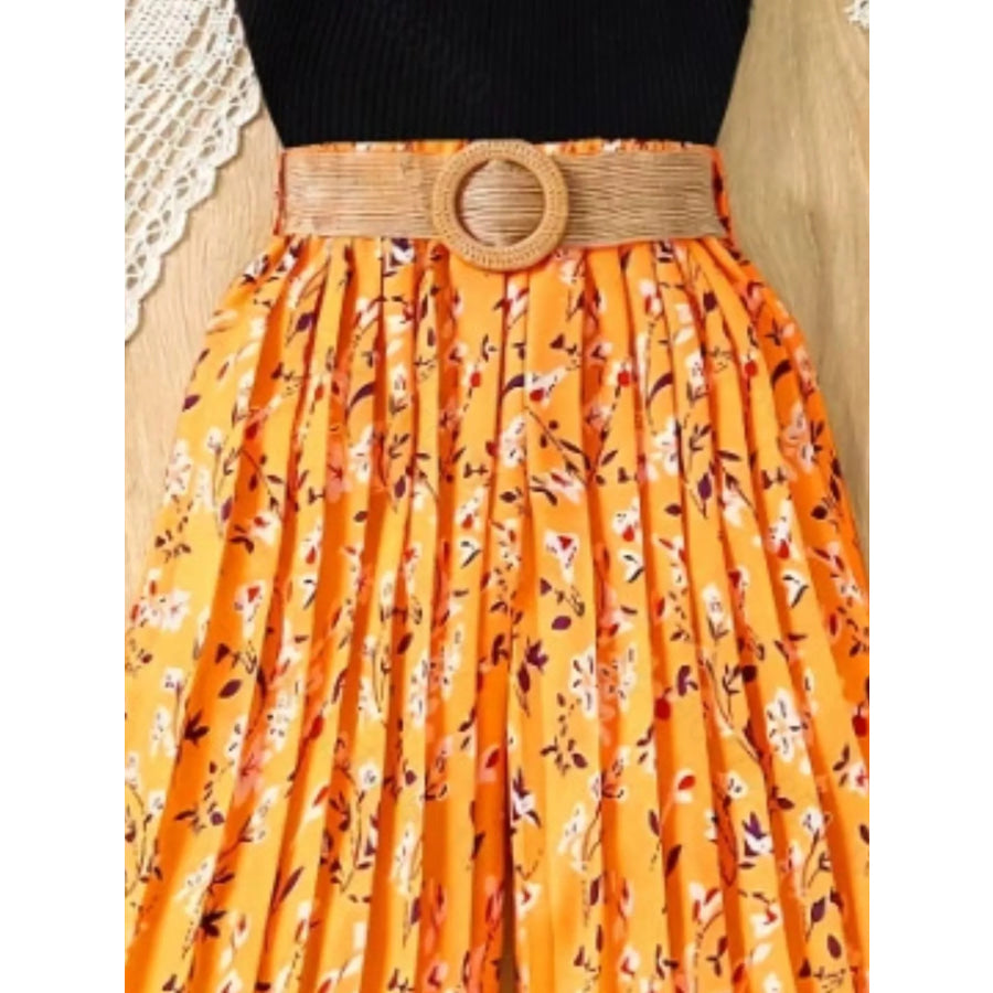 Children’s Sleeveless Top & Wide Leg Pants Set Apparel and Accessories