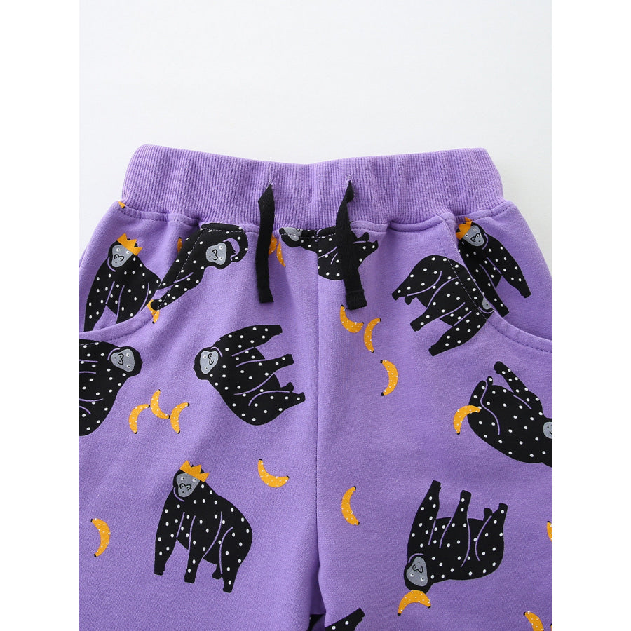 Children’s Sloth Print Shorts Apparel and Accessories