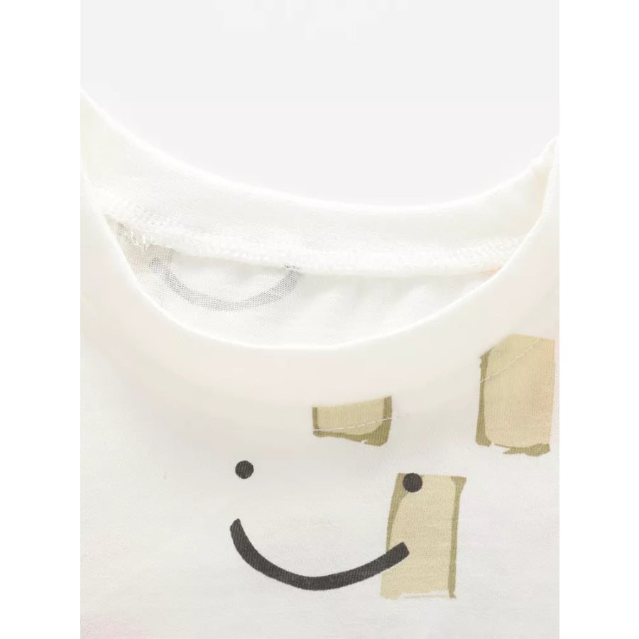 Children’s Smiley Sun Print T-Shirt Apparel and Accessories