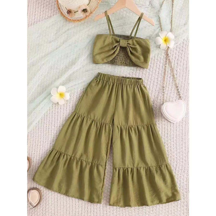 Children’s Smocked Bow Cami and Pants Set Apparel and Accessories