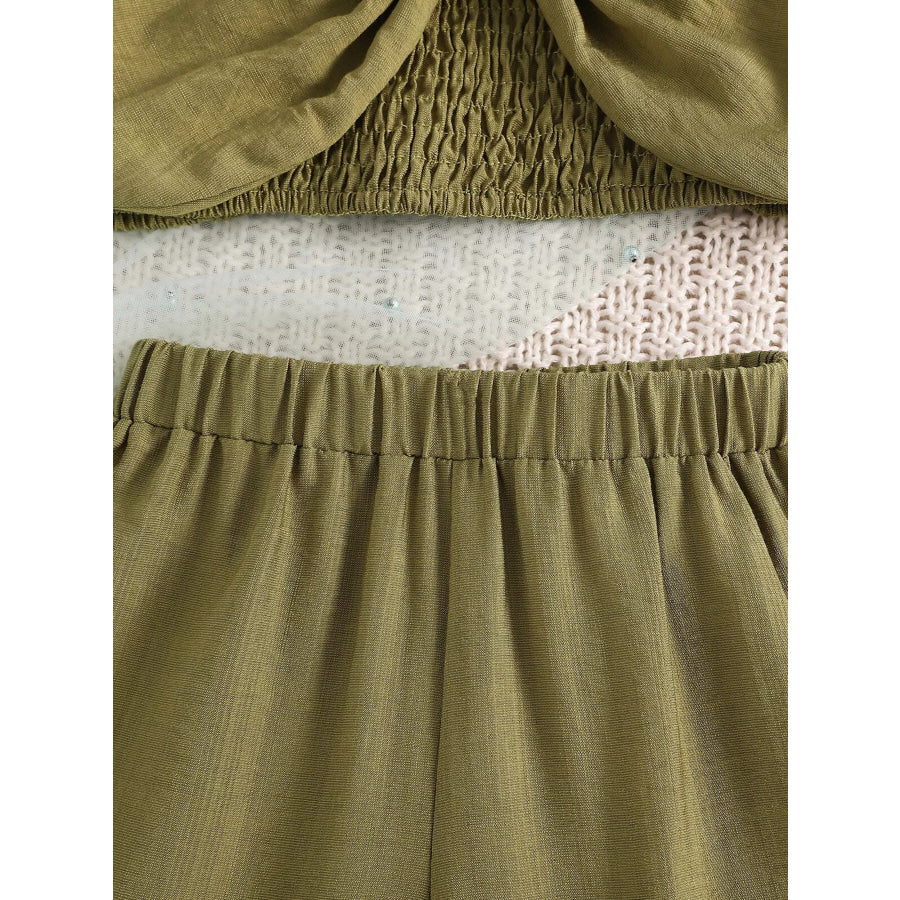 Children’s Smocked Bow Cami and Pants Set Apparel and Accessories