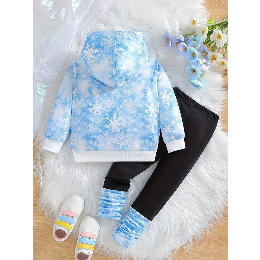 Children’s Snowflake Hoodie and Leggings Set Apparel and Accessories