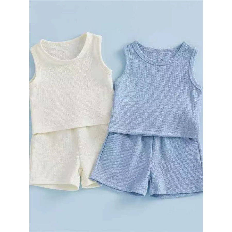 Children’s Solid Color Tank and Shorts Set Apparel and Accessories
