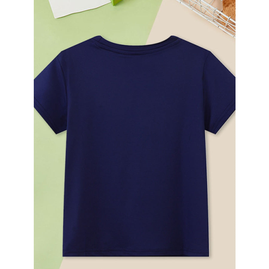Children’s Space Adventure Graphic Round Neck T-Shirt Apparel and Accessories