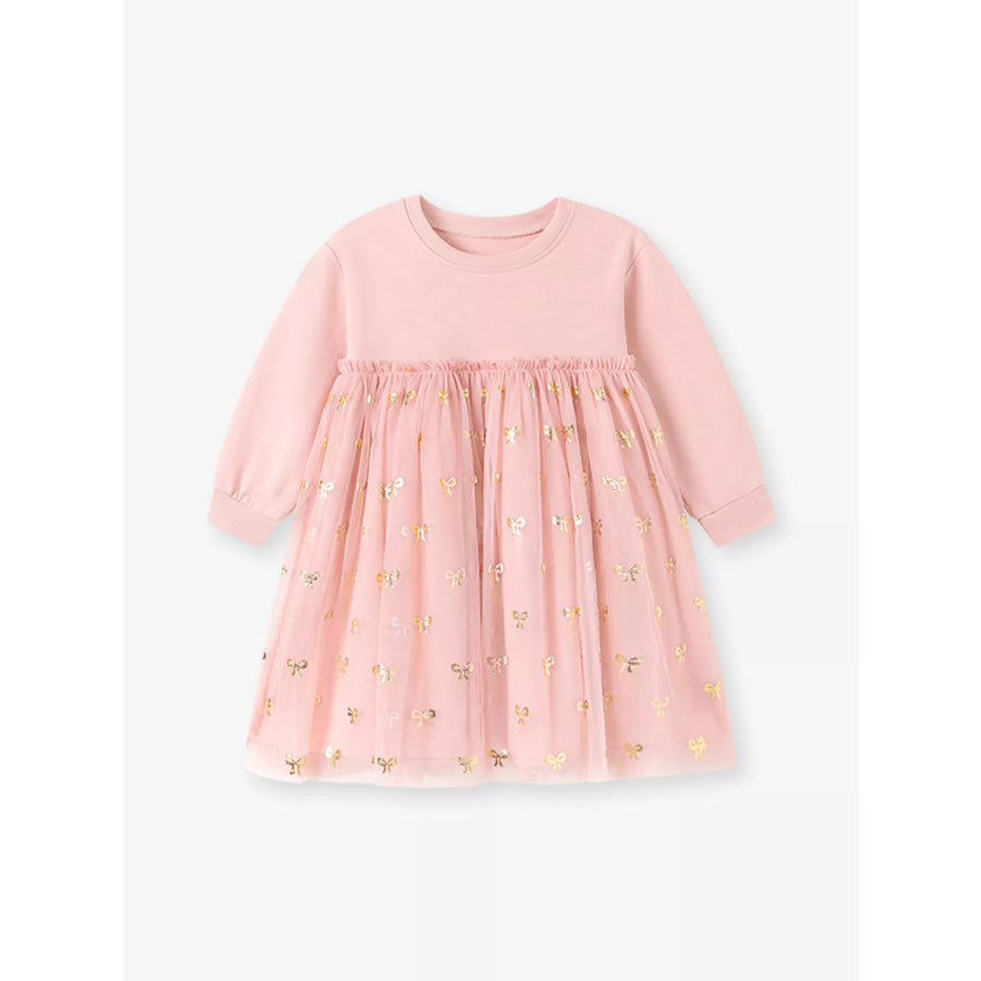 Children’s Sparkling Tulle Dress Blush Pink / 2Y Apparel and Accessories