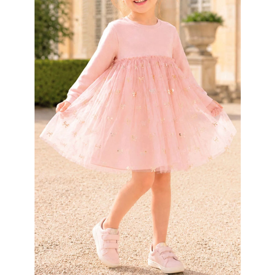 Children’s Sparkling Tulle Dress Blush Pink / 2Y Apparel and Accessories