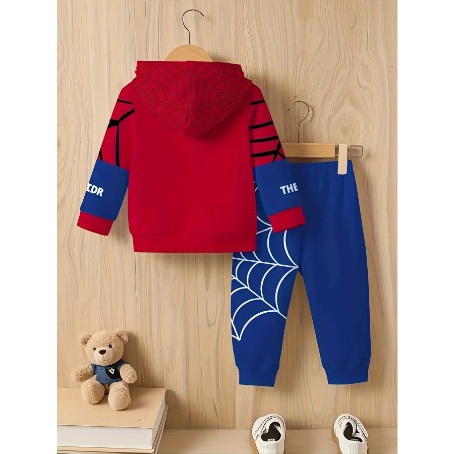 Children’s Spider Web Hoodie and Pants Set Apparel and Accessories