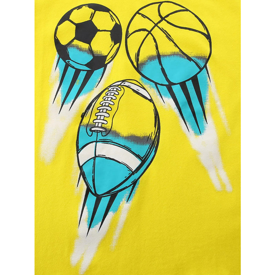 Children’s Sporty Graphic Short Sleeve T-Shirt Apparel and Accessories
