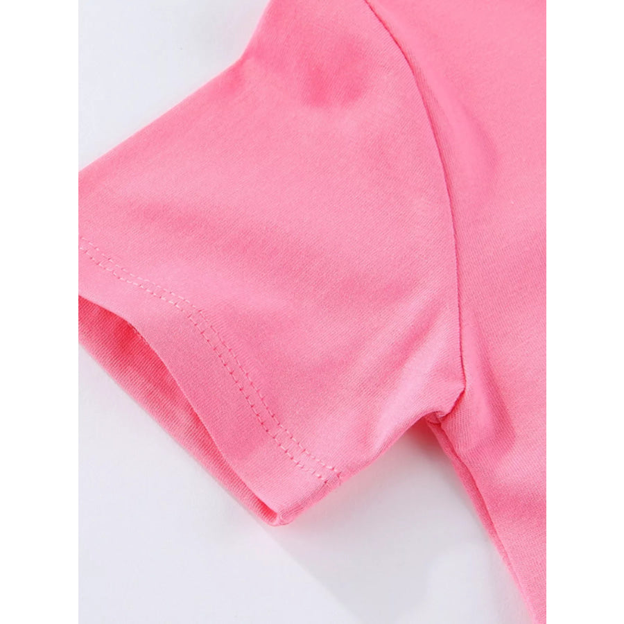 Children’s Star Sequin Round Neck Tee Apparel and Accessories