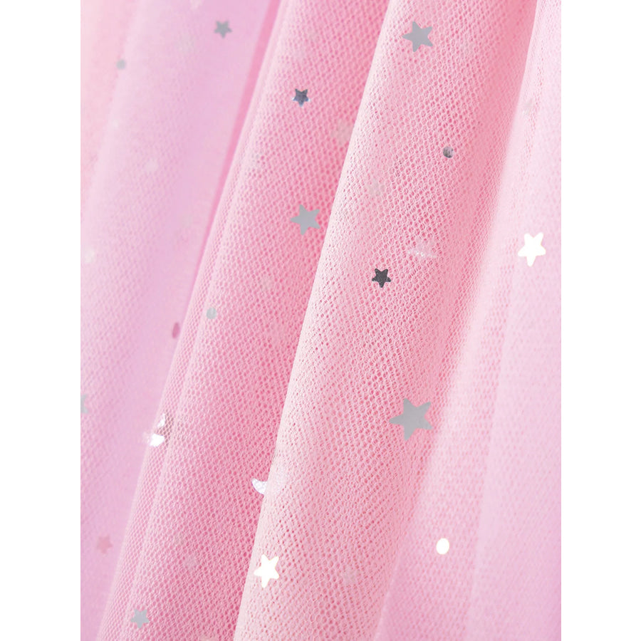 Children’s Star Short Sleeve Tulle Dress Apparel and Accessories